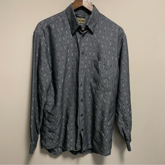 Jack Lipson Other - Jack Lipson Signature Grey Long Sleeve Button Down Dress Shirt Men’s Medium